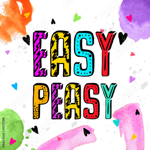 Slika na platnu Easy Peasy