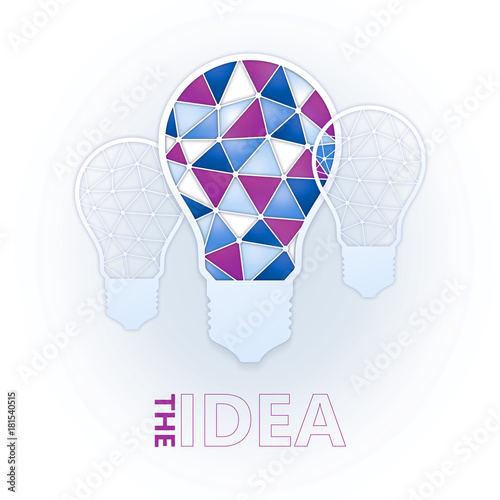 Bright idea is the best way graphic