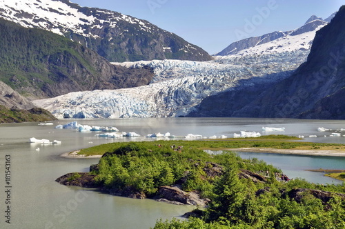 Tableau sur toile Mendenhall Glacier in Alaska, United States