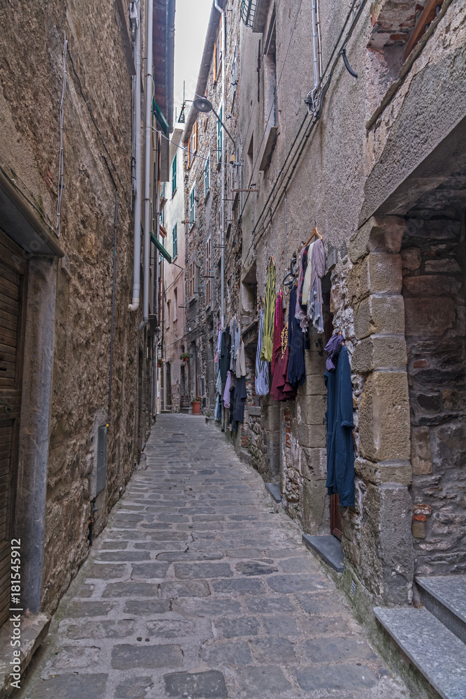 narrow alley in Corniglia, Chinque Terre, Italy narrow alley in Corniglia, Chinque Terre, Italy