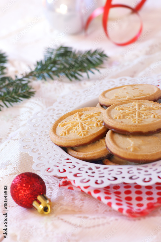 Christmas cookies and New Year decorations