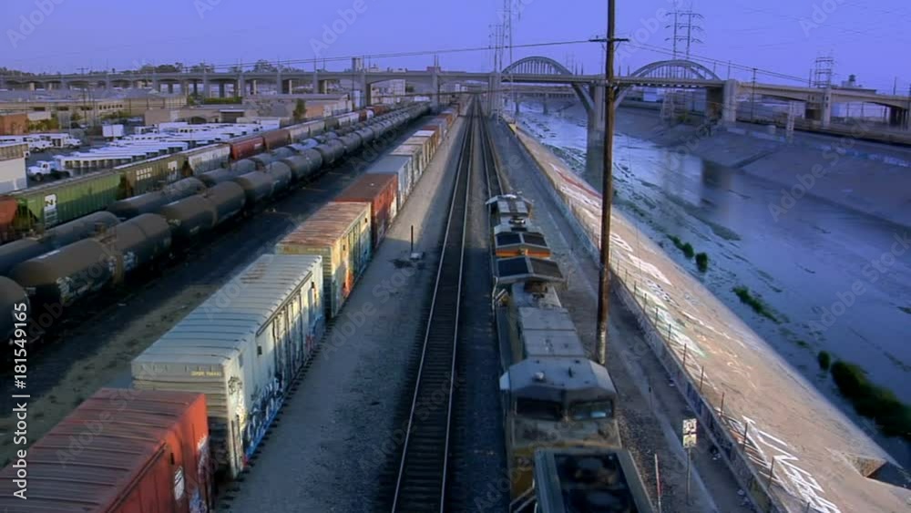 Wide, train in Los Angeles Wide, train in Los Angeles