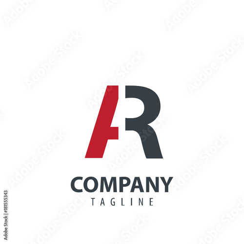 Initial Letter AR Design Logo