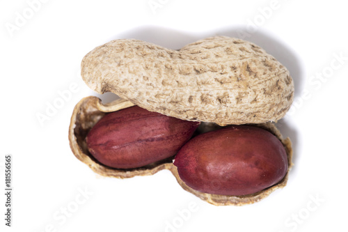 peanuts on a white background