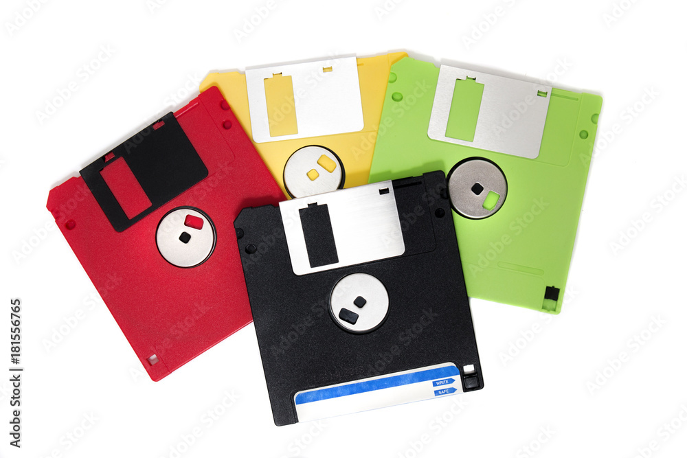 colorful floppy disks colorful floppy disks