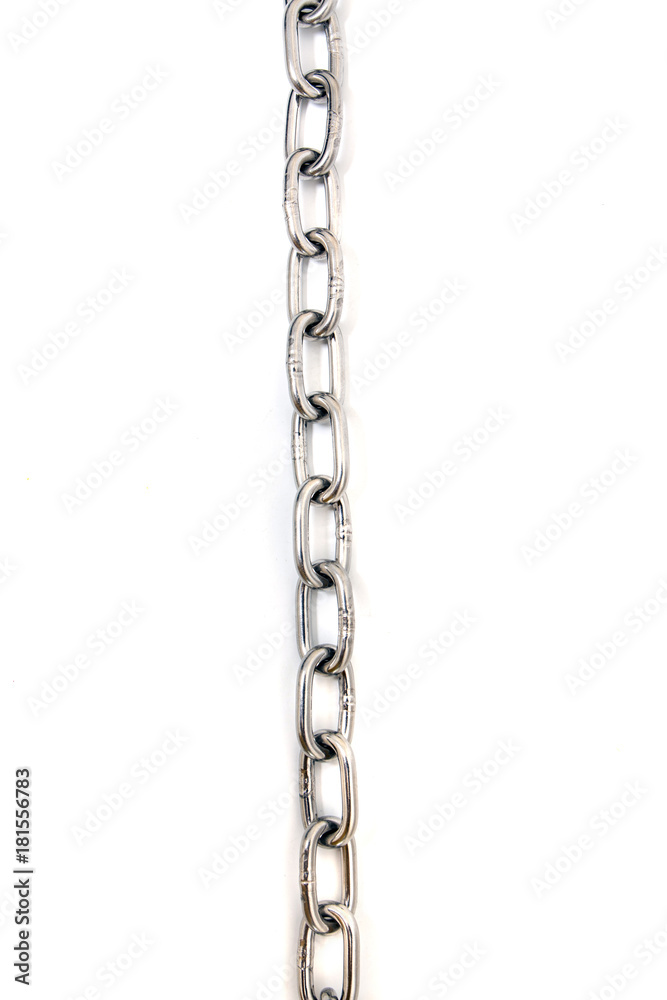 chain on a white background chain on a white background