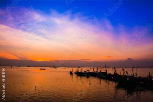 Fishing port in twilight time , Thailand © meen_na