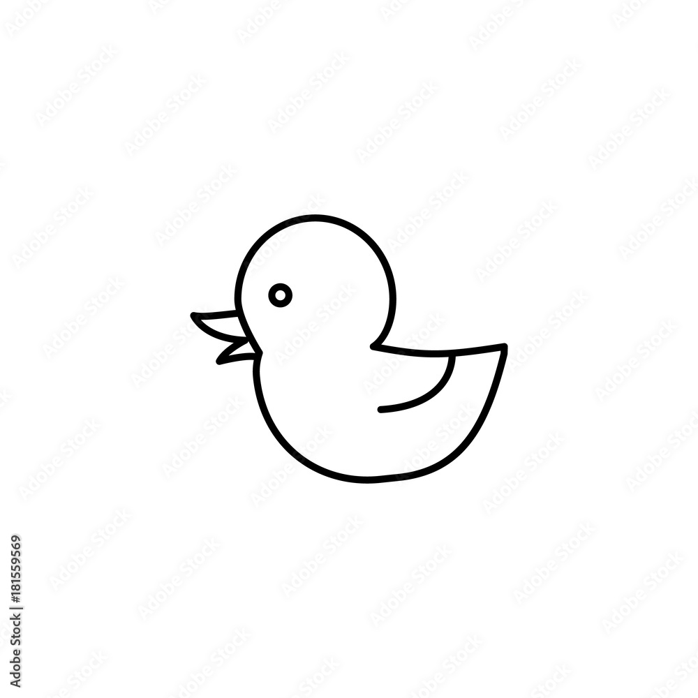 Rubber duck, baby toy icon Rubber duck, baby toy icon