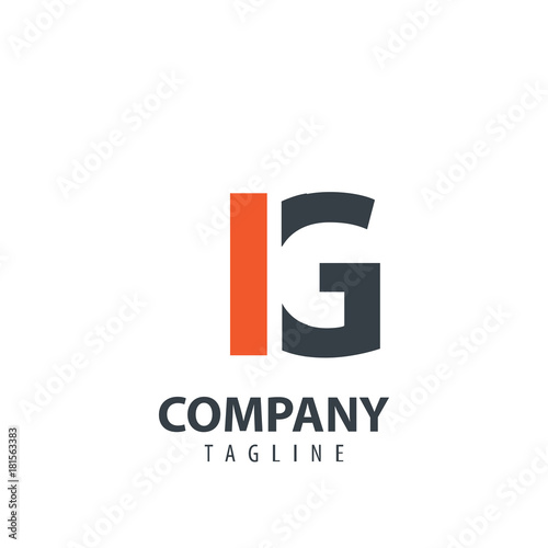 Initial Letter IG Design Logo