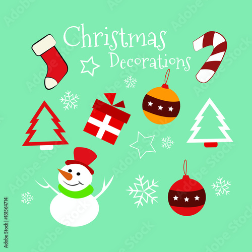 Christmas Decorations Vector