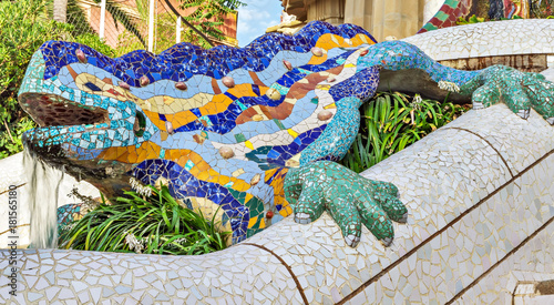 Dragon salamandra Antoni Gaudi, Barcelona
