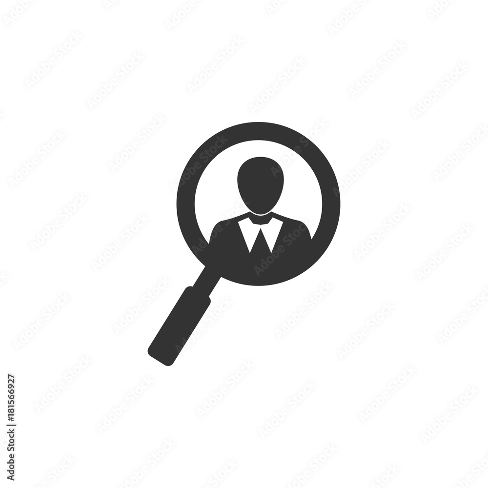 Job Search Logo Design icon. Business, human resource sign. Looking for talent. Search man vector icon. Job search icon Job Search Logo Design icon. Business, human resource sign. Looking for talent. Search man vector icon. Job search icon