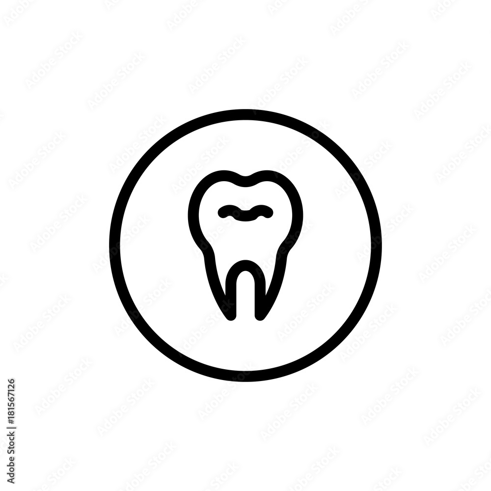 Teeth flat icon Teeth flat icon
