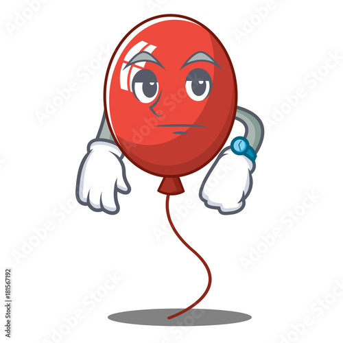 Waiting balloon character cartoon style