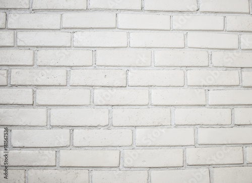 Background of the white brick wall