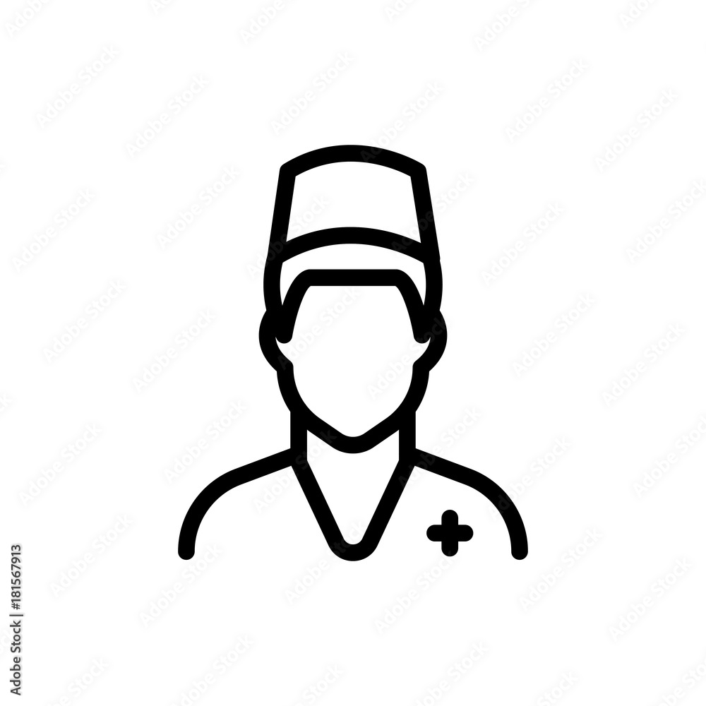 Nurse line icon