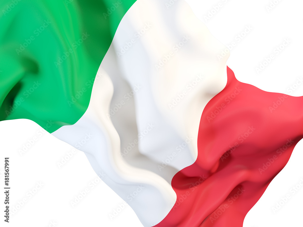 Waving flag of italy Waving flag of italy
