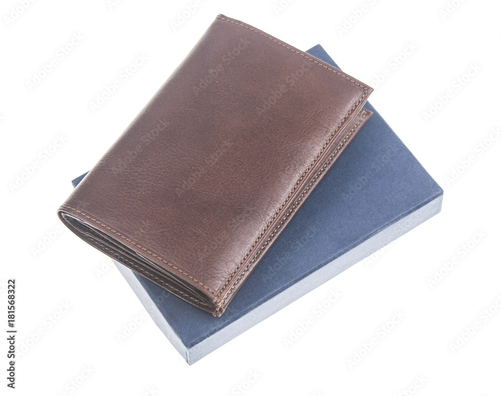 leather wallet isolated on white background leather wallet isolated on white background
