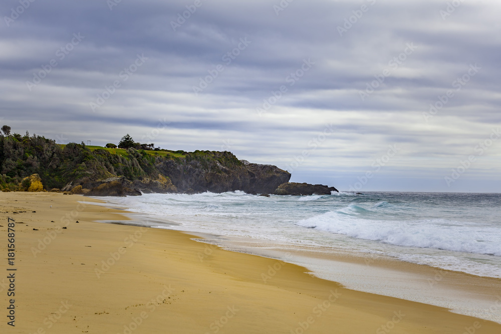 Typical ocean beach landscape in Australia