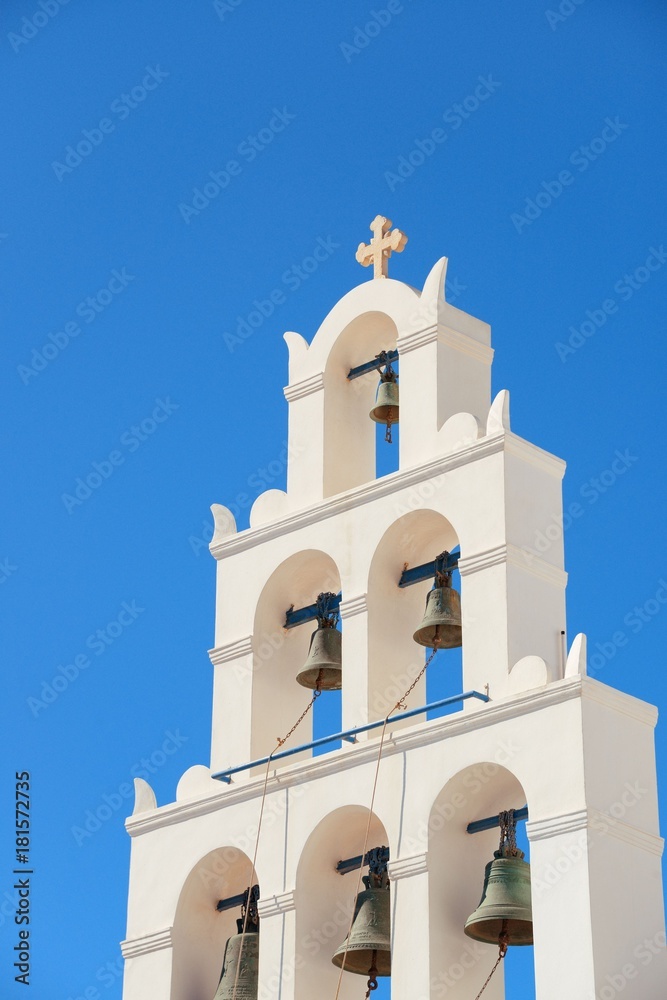 Santorini bell tower
