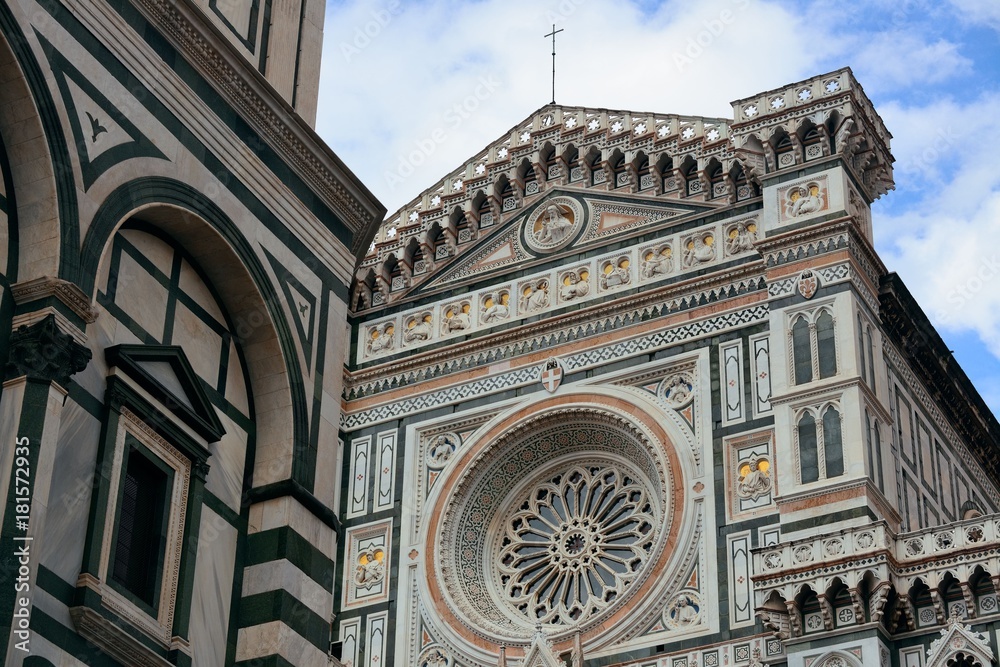 Duomo Santa Maria Del Fiore closeup in street