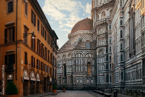 Duomo Santa Maria Del Fiore closeup in street