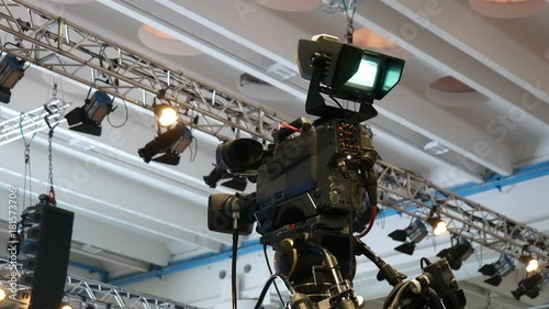Telecamera broadcast tv a congresso photo