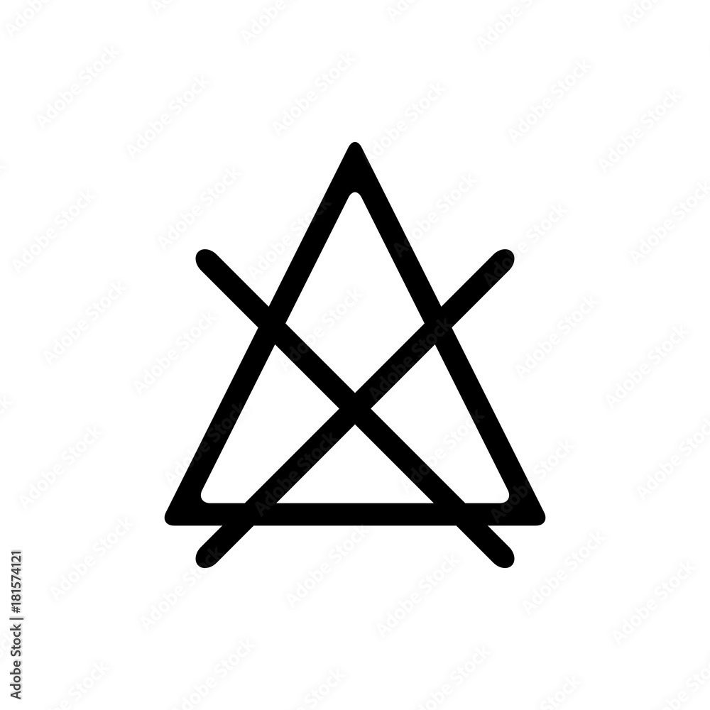 Icon for care of clothing for laundry. Vector Icon for care of clothing for laundry. Vector