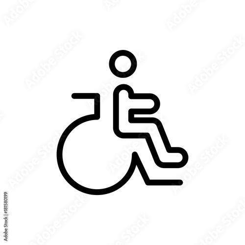 Disabled flat icon