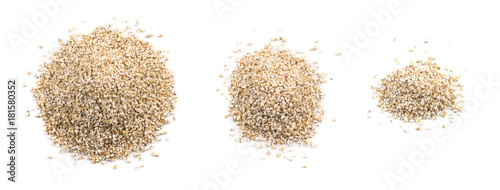 Crushed barley isolated