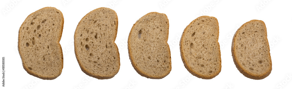 Slices of bread isolated Slices of bread isolated