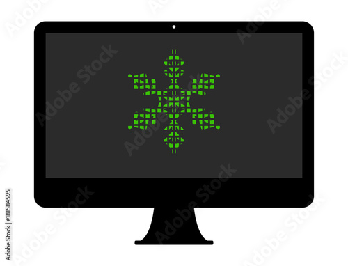 Pixel Icon PC - Schnee