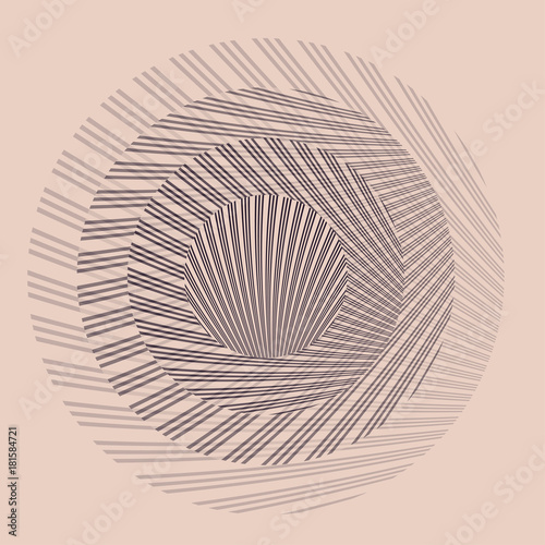 graphic linear gradient symbol in ivory shades