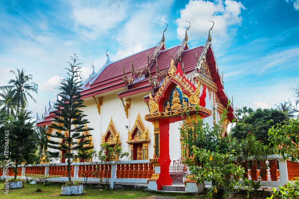 Beautiful temple Wat Samai Kongka on Ko Pha Ngan, Thailand. Beautiful temple Wat Samai Kongka on Ko Pha Ngan, Thailand.