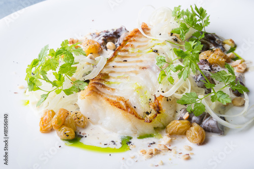 Canvas Print White fish fillet