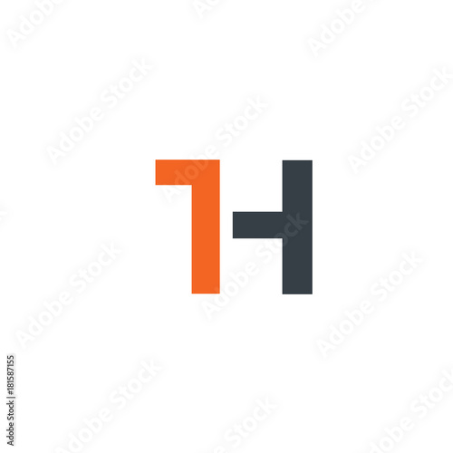 Initial Letter TH Design Logo