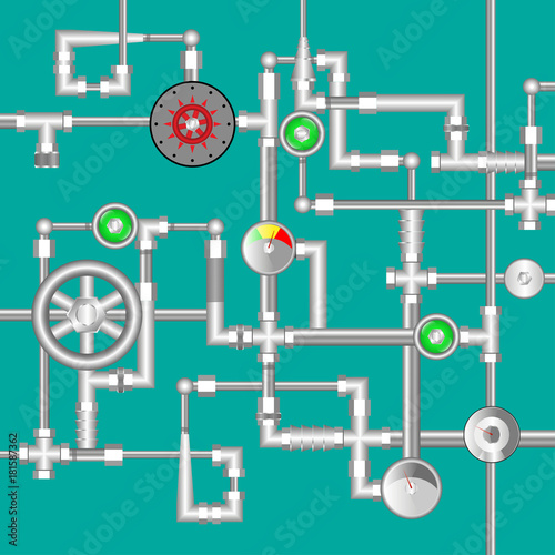 Industrial steampunk background