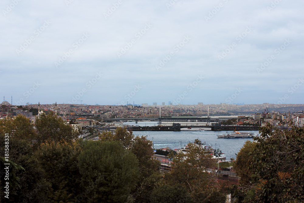View of Istanbul from the Marmara sea