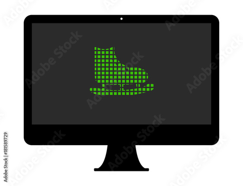 Pixel Icon PC - Schlittschuh