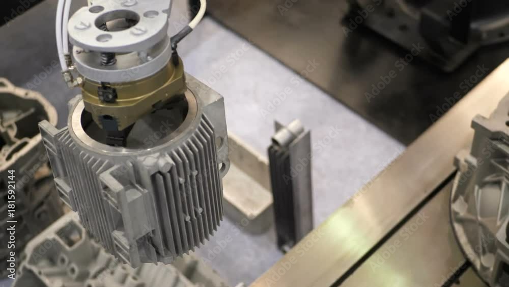 Industrial robot manipulator movements that are programmed in the control unit. Robot mechanism