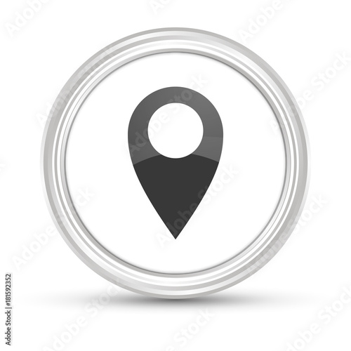 Weißer Button - GPS