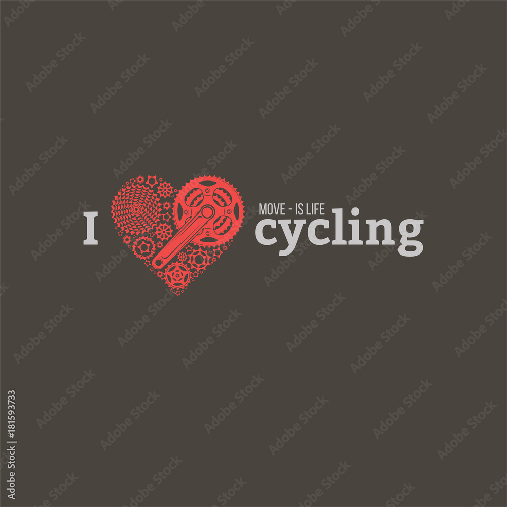 Naklejka premium vector bicycle emblem