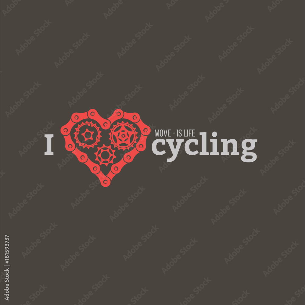 Fototapeta premium vector bicycle emblem
