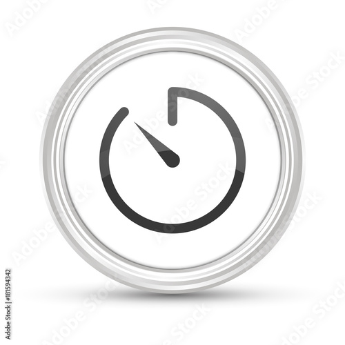 Weißer Button - Stoppuhr