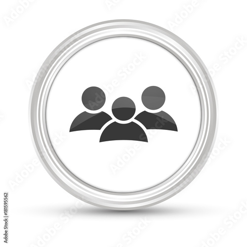 Free Download Weißer Button - Gruppe - Soziales Netzwerk - GFXLoad