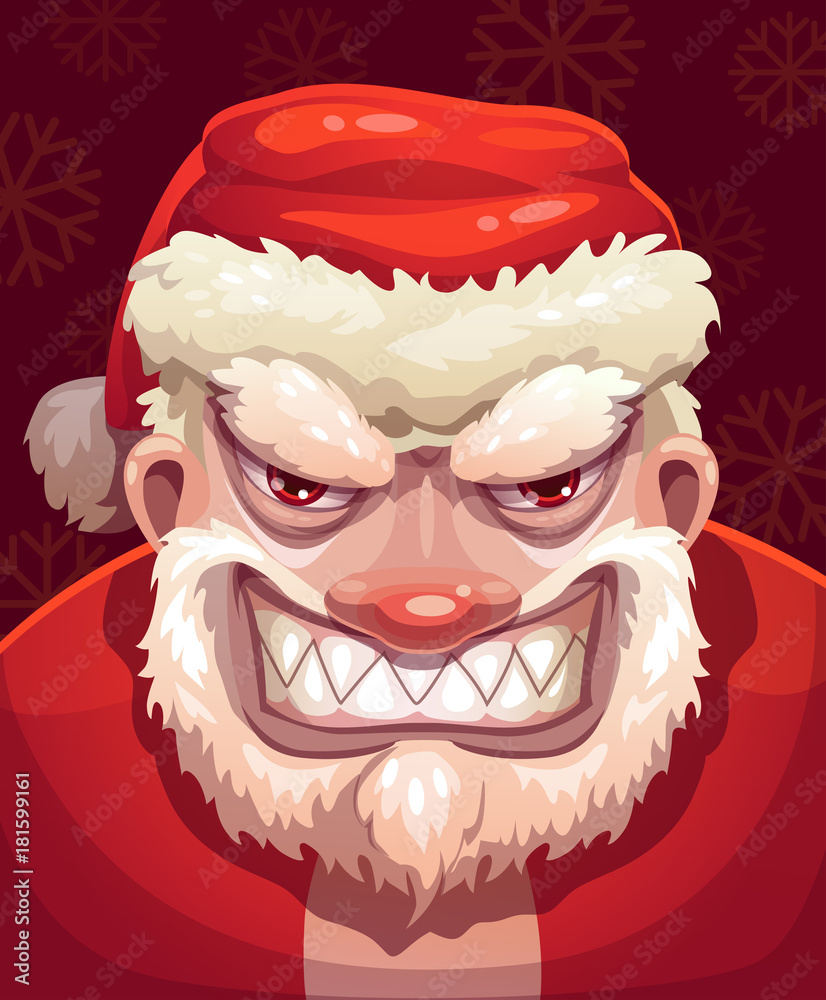 Very bad Santa face.