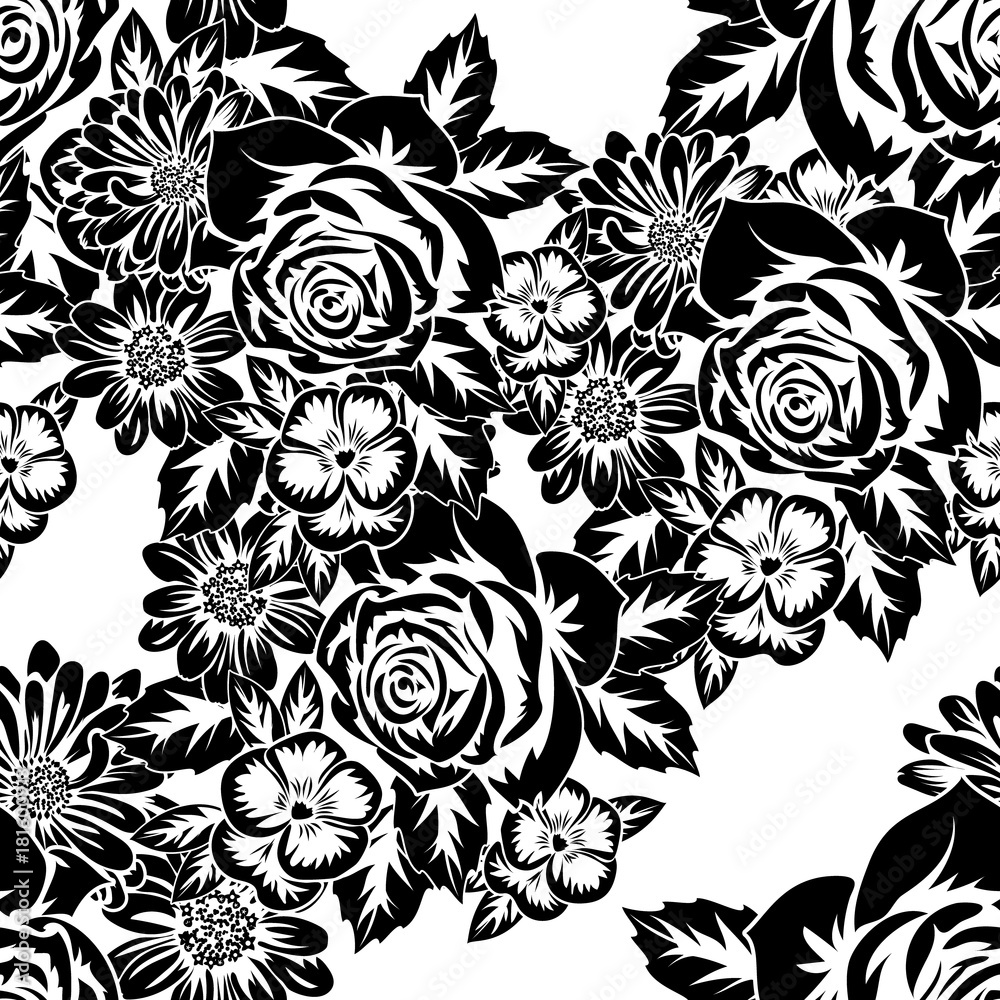 seamless monochrome pattern seamless monochrome pattern