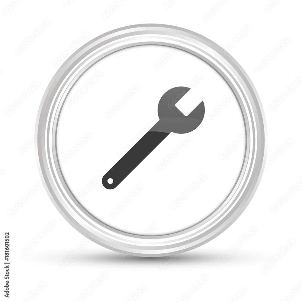 Weißer Button - Schraubenschlüssel - Reparieren Weißer Button - Schraubenschlüssel - Reparieren