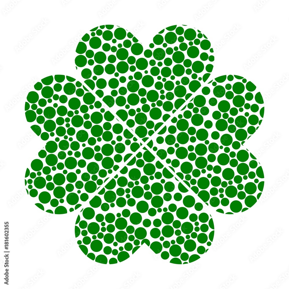 Simple icon clover leaf, four leaf clover vector illustration Simple icon clover leaf, four leaf clover vector illustration