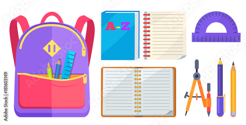 Rucksack Fashionable Model and School Accessory